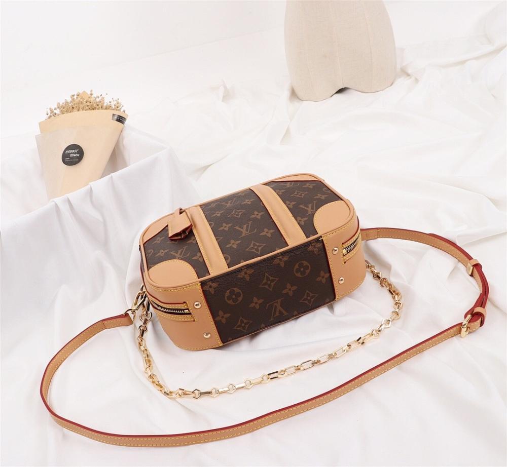 Elegant Monogram Leather Crossbody Bag – Special Edition