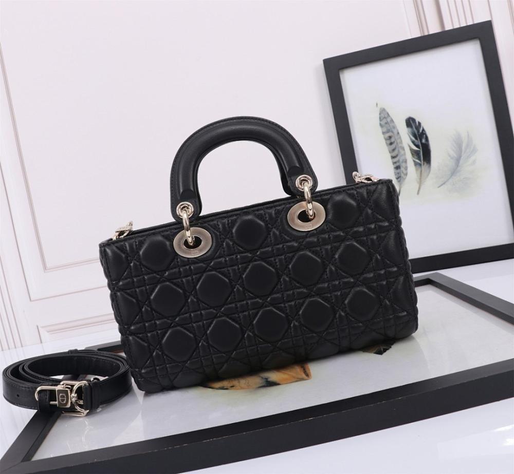 Modern Stylish Gold Quilted Leather Crossbody Bag