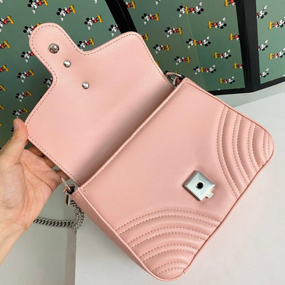 Alma Green Calfskin Crossbody Bag