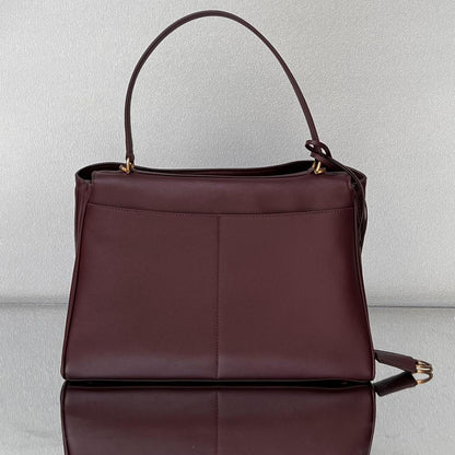 Luxury Leather Top Handle Bag