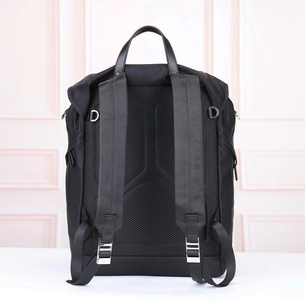 Modern Italian-Inspired Nylon Top Handle Bag