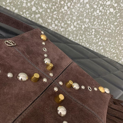 Alma Studded Leather Crossbody Bag