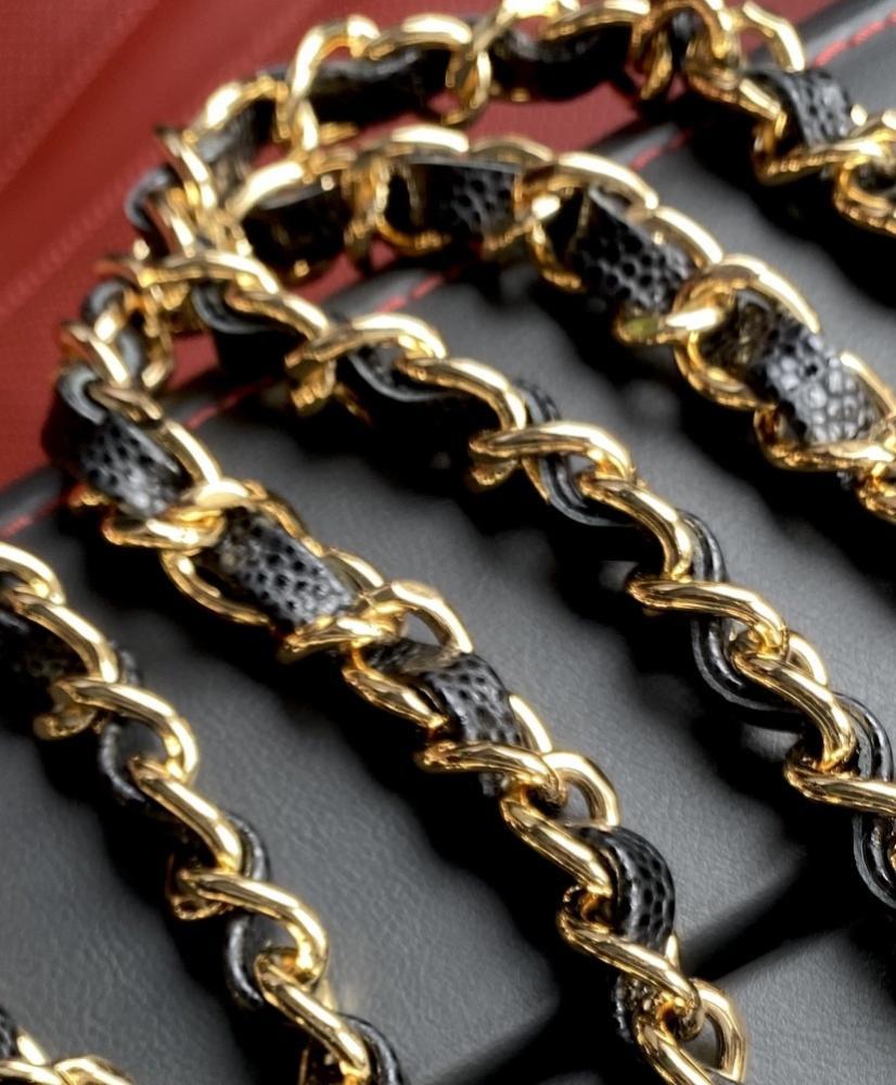 Gold Top Handle Bag