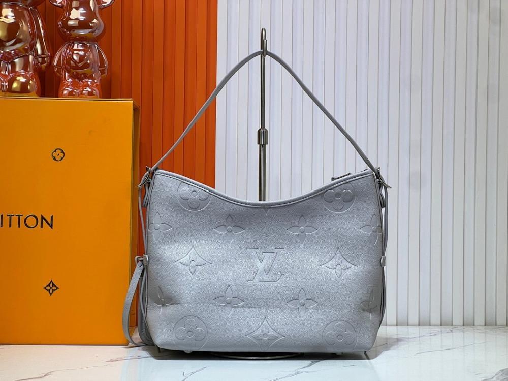 Elegant Refined Monogram Leather Top Handle Bag