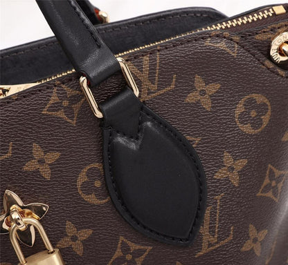 Luxury Elegant Gold Monogram Leather Tote Bag