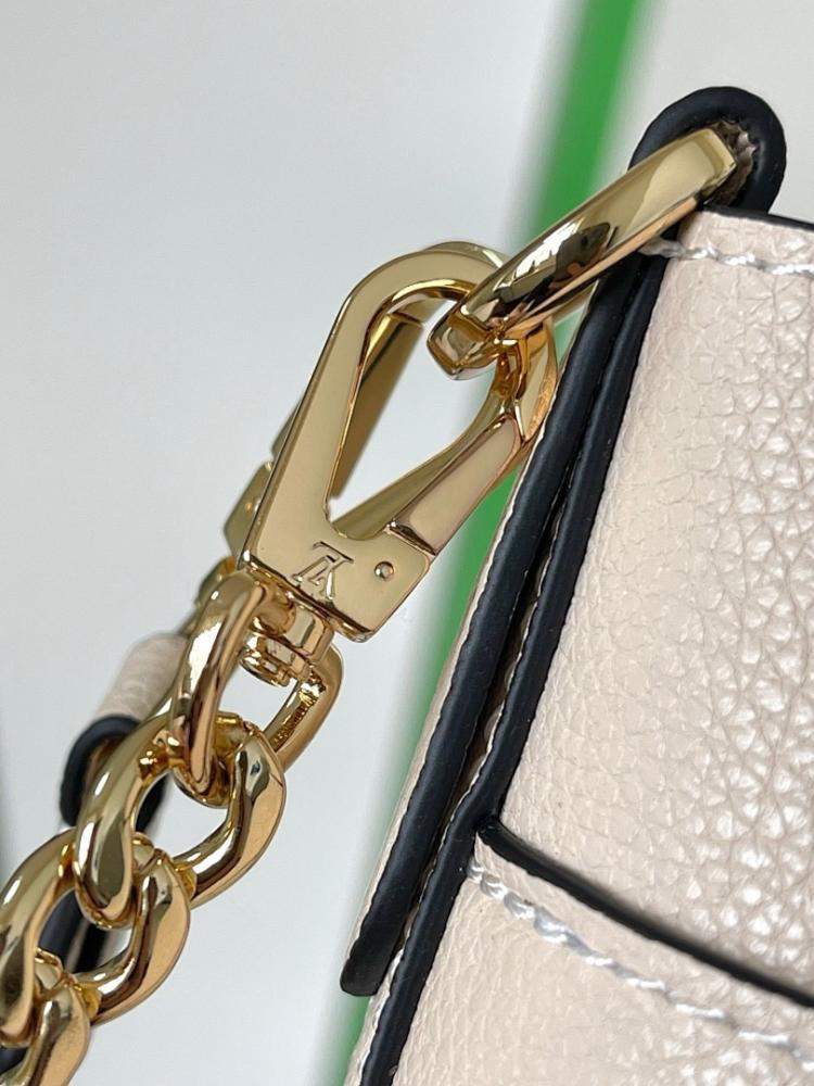 Classic Elegant Gold Calfskin Bucket Bag