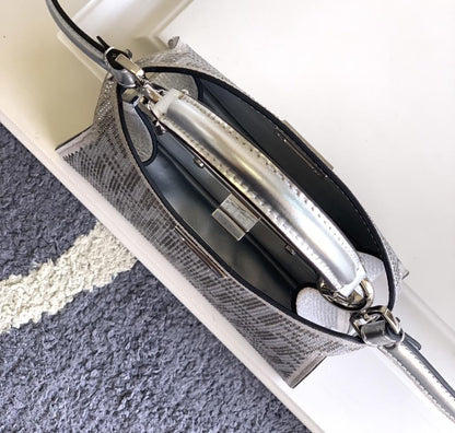 Classic Silver Top Handle Bag