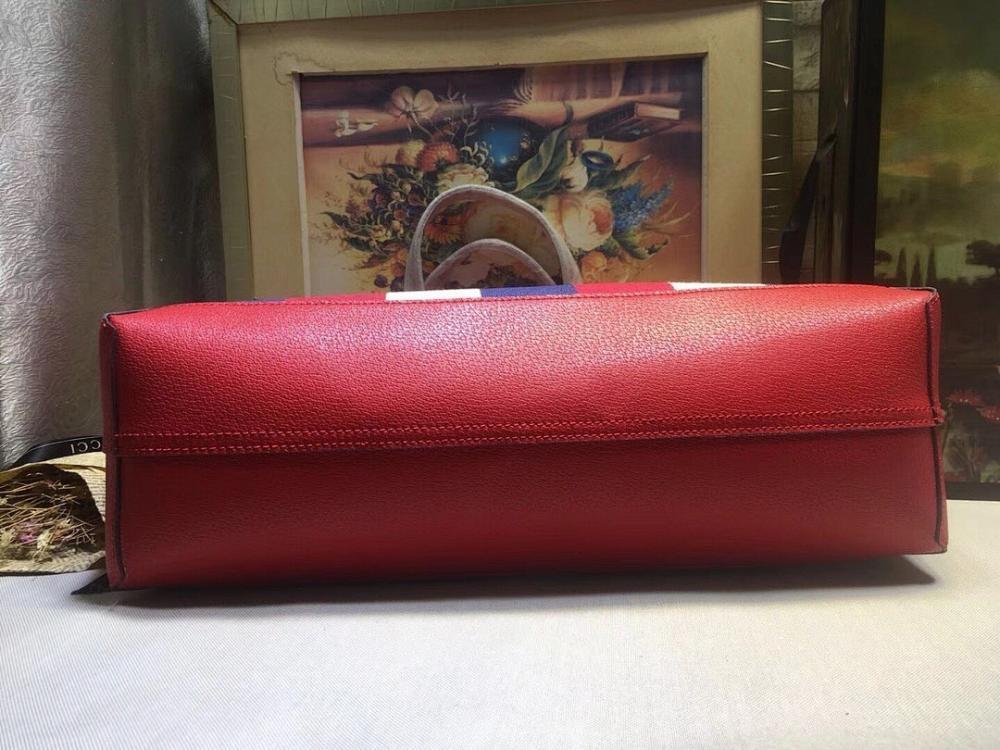 Ophidia Red Calfskin Tote Bag