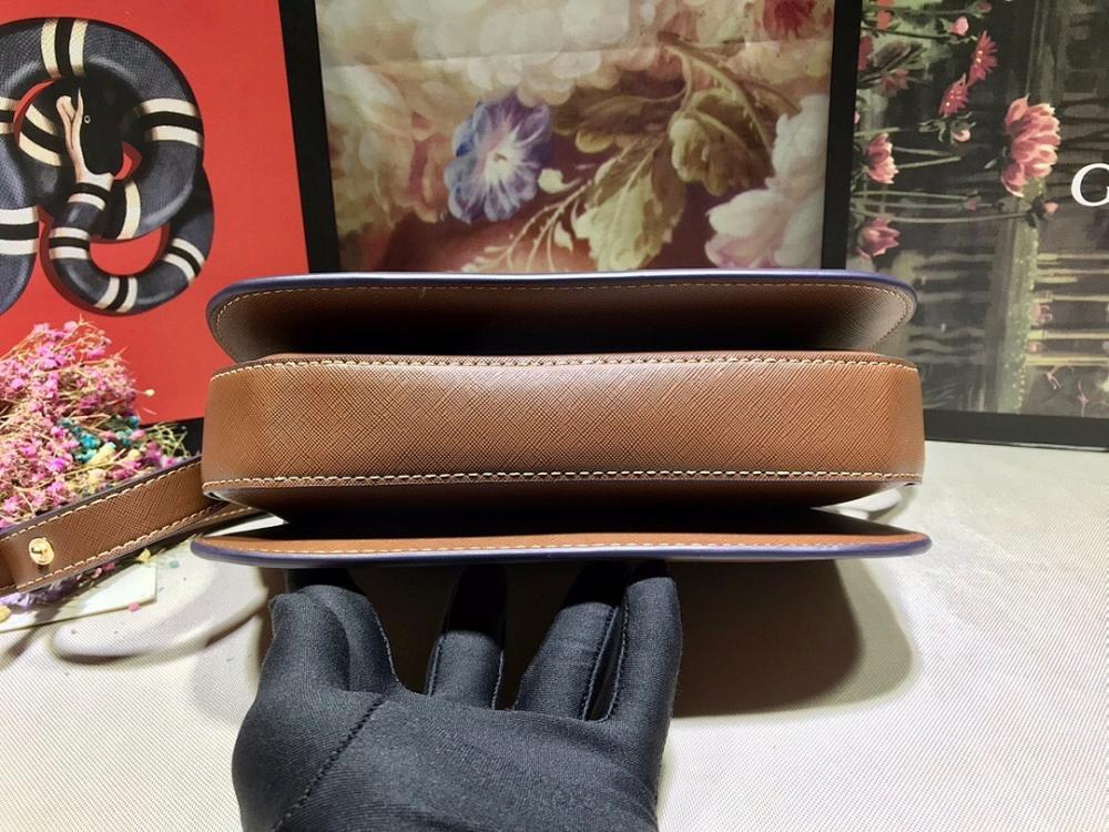 Modern Italian-Inspired Brown Leather Crossbody Bag