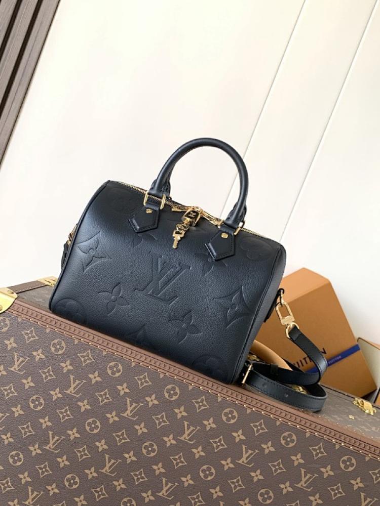 Monogram Leather Top Handle Bag