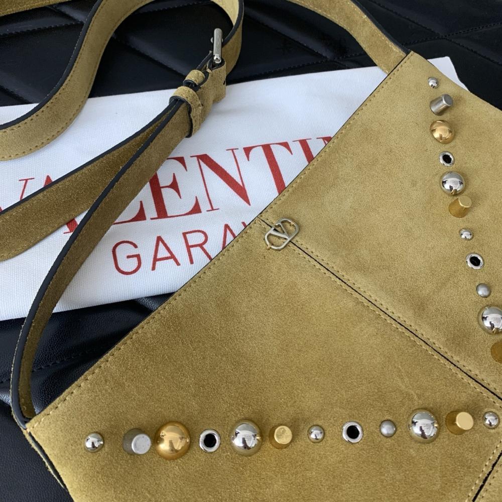Studded Leather Crossbody Bag