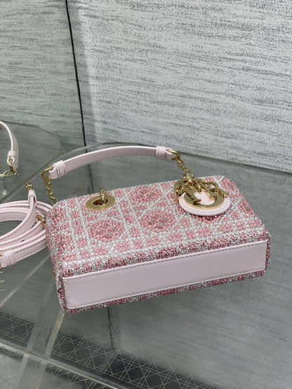 Embroidered Top Handle Bag