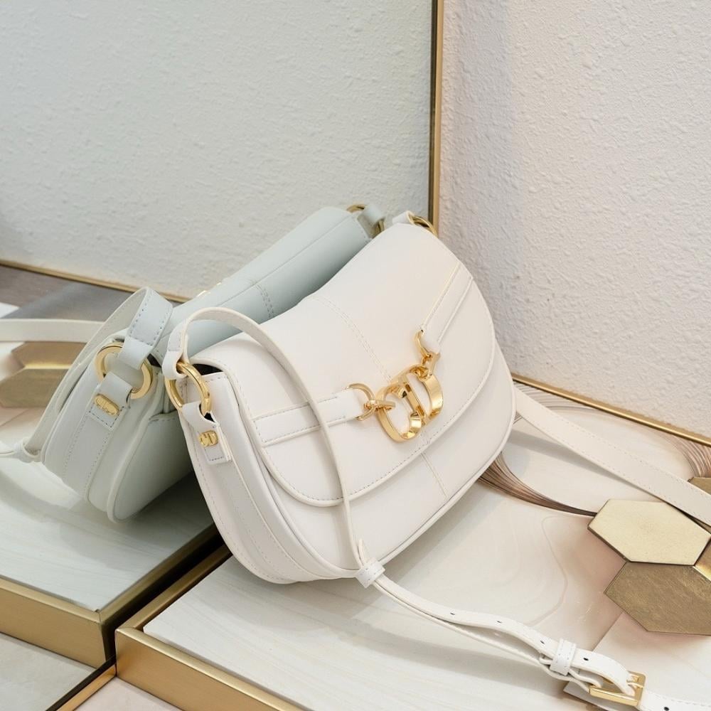 Stylish Refined Gold Printed Leather Shoulder Bag