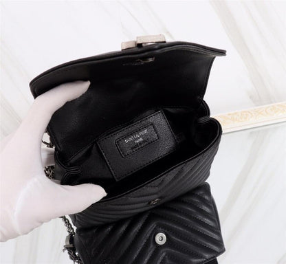 Luxury Elegant Quilted Leather Shoulder Bag