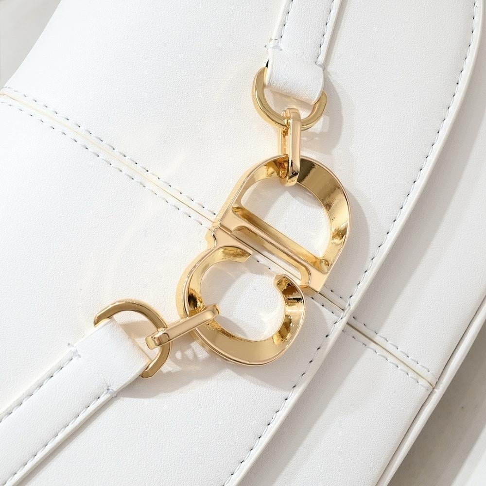 Stylish Refined Gold Printed Leather Shoulder Bag
