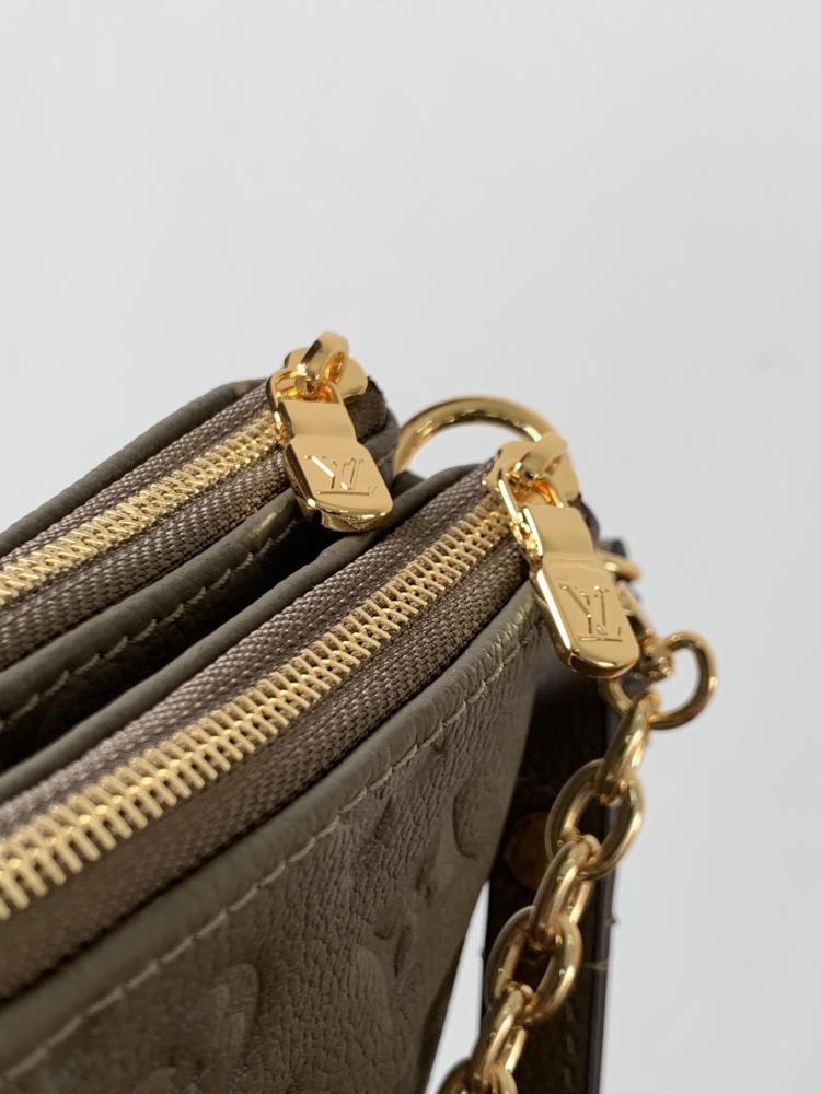 Luxury Gold Leather Top Handle Bag