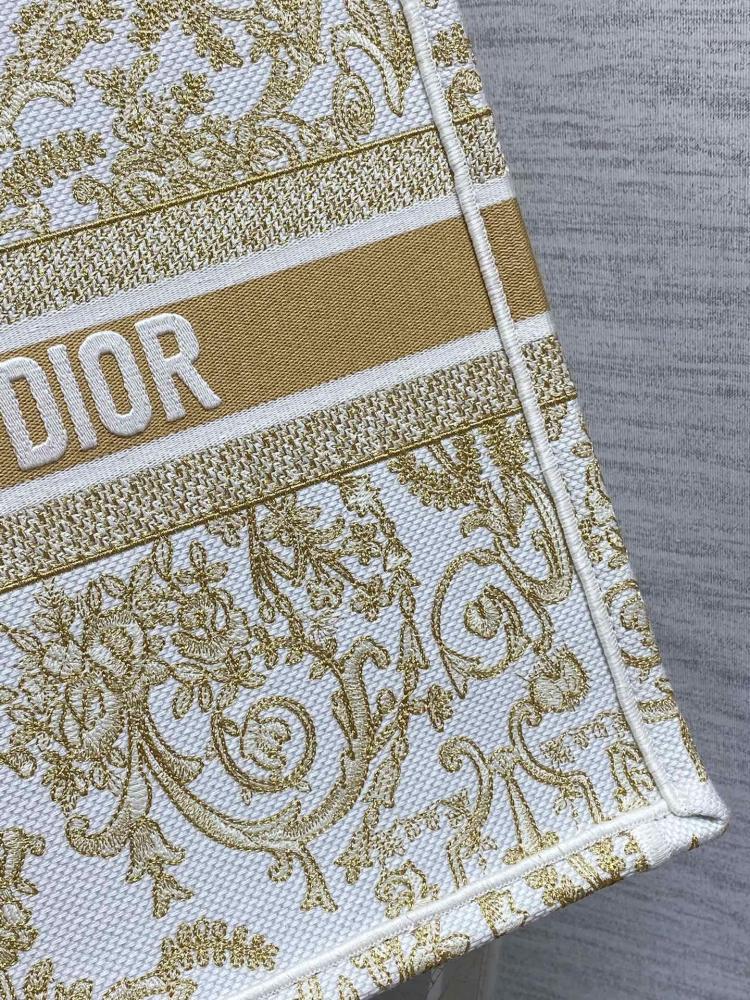 Gold Embroidered Tote Bag