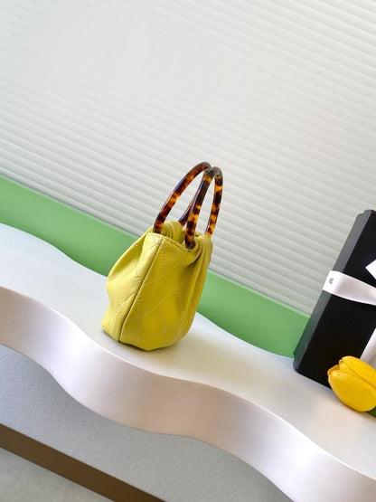 Leather Top Handle Bag
