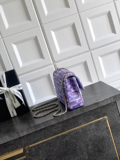 Embroidered Top Handle Bag