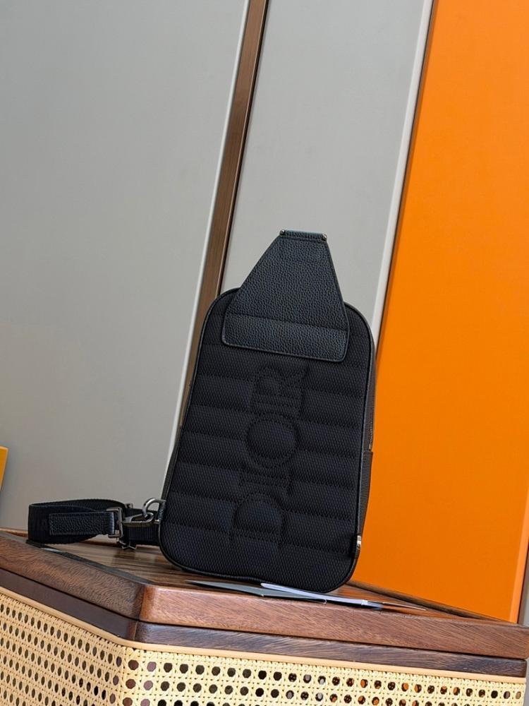 Modern Black Calfskin Crossbody Bag – Special Edition