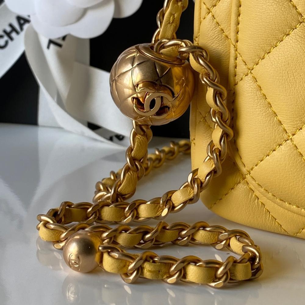 Gold Top Handle Bag