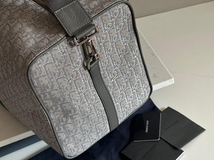 Modern Premium Black Printed Calfskin Shoulder Bag