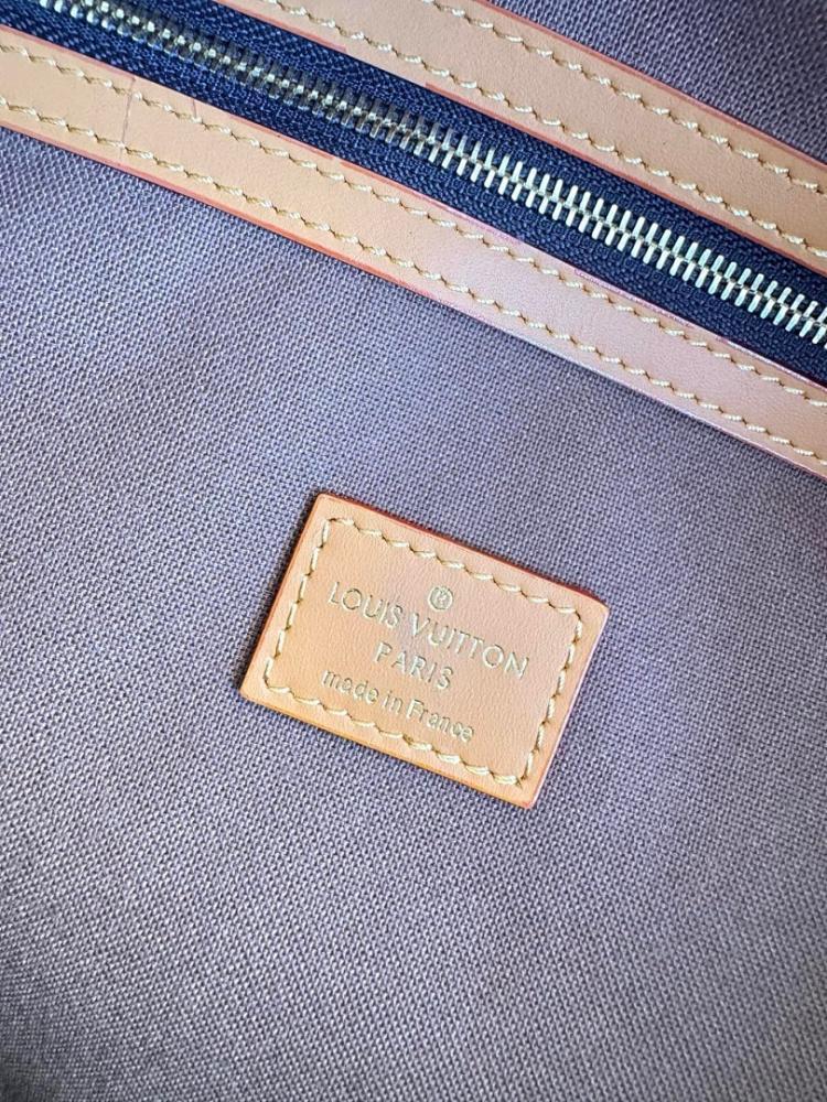Keepall Monogram Leather Travel Bag