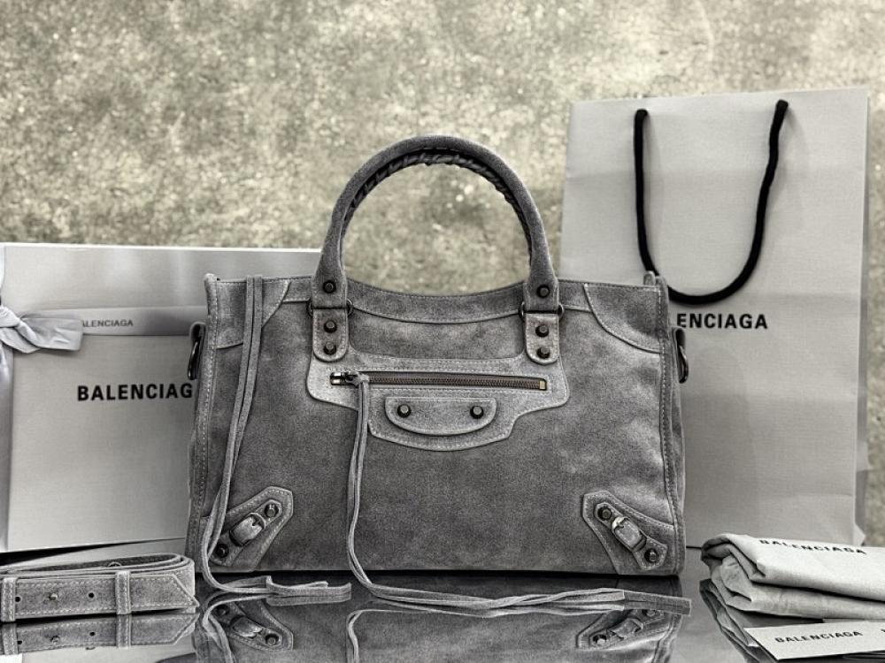 Leather Top Handle Bag