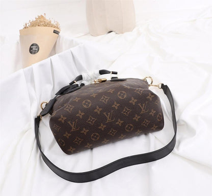 Luxury Elegant Gold Monogram Leather Tote Bag