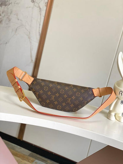 Italian-Inspired Elegant Monogram Leather Bag