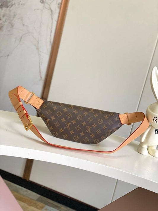 Italian-Inspired Elegant Monogram Leather Bag