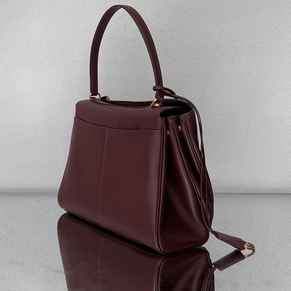 Luxury Leather Top Handle Bag