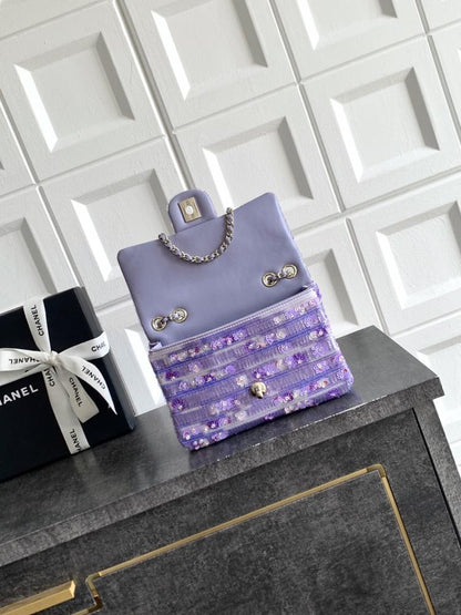 Embroidered Top Handle Bag