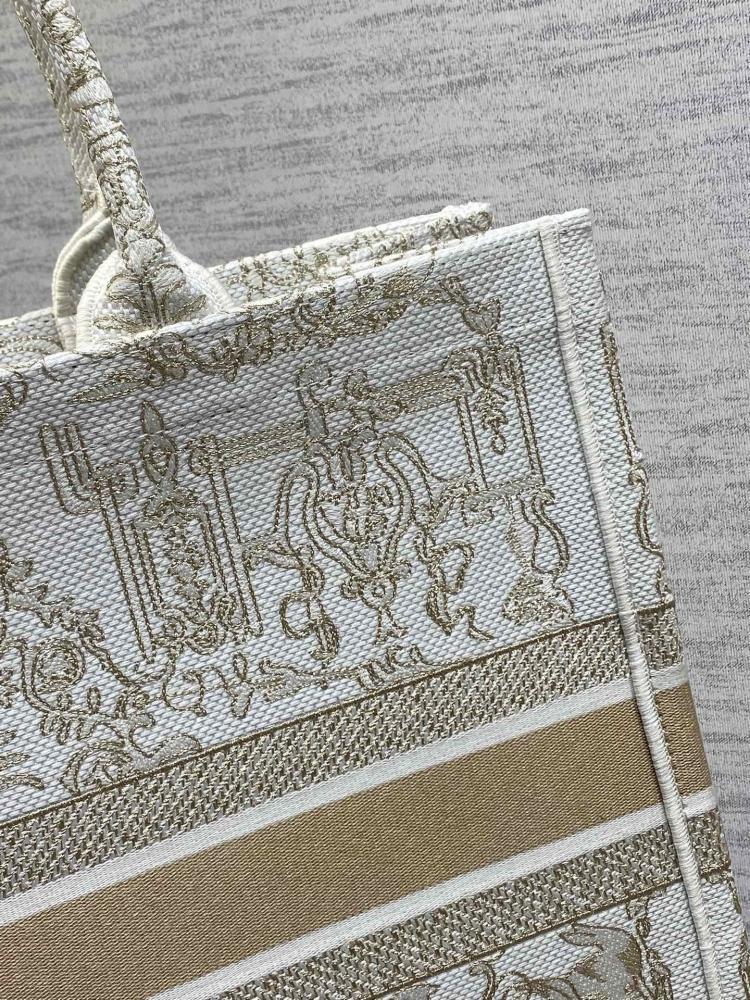 Gold Embroidered Tote Bag