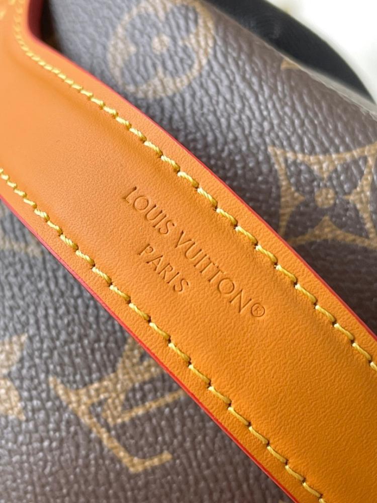 Elegant Refined Monogram Leather Top Handle Bag