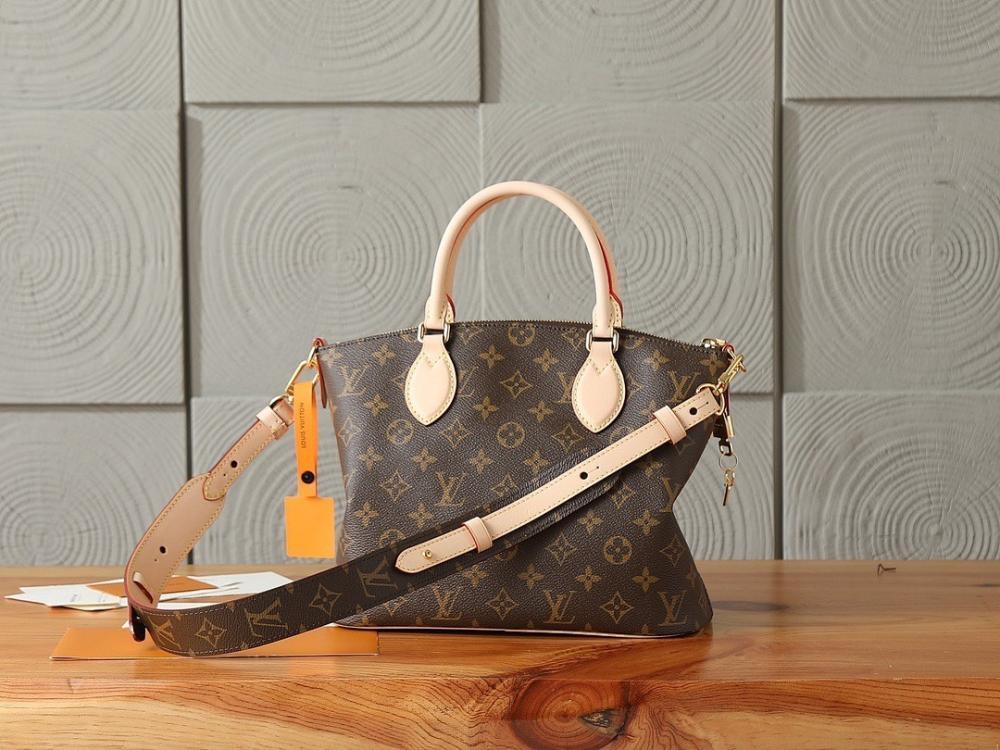 Elegant Stylish Monogram Leather Shoulder Bag