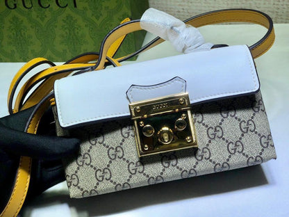 Classic Refined Black Monogram Leather Shoulder Bag