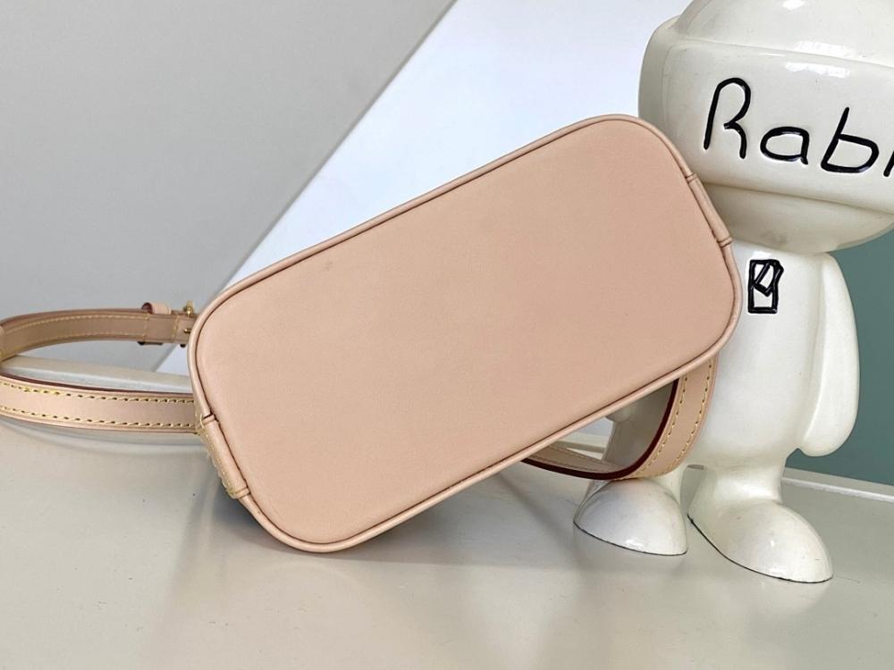 Alma Monogram Leather Shoulder Bag
