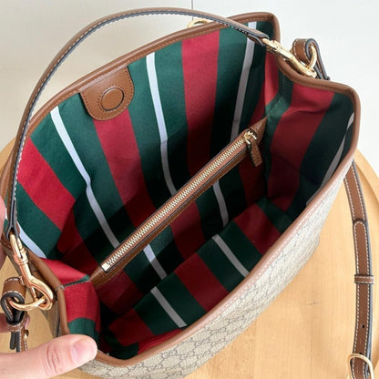 Stylish Premium Brown Quilted Canvas Crossbody Bag