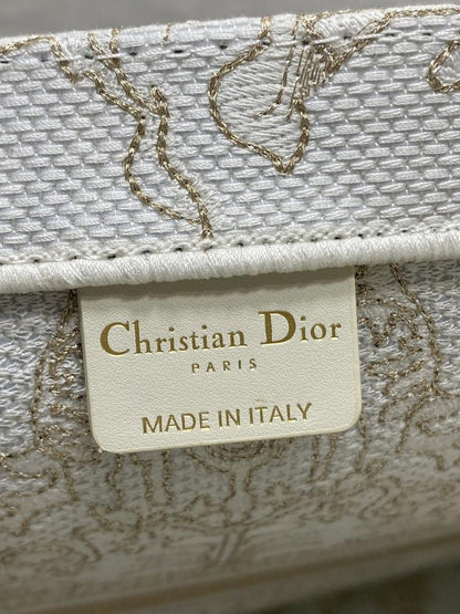 Gold Embroidered Tote Bag