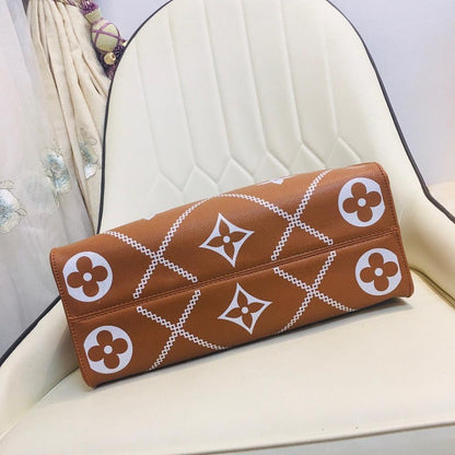 Italian-Inspired Stylish Printed Leather Tote Bag