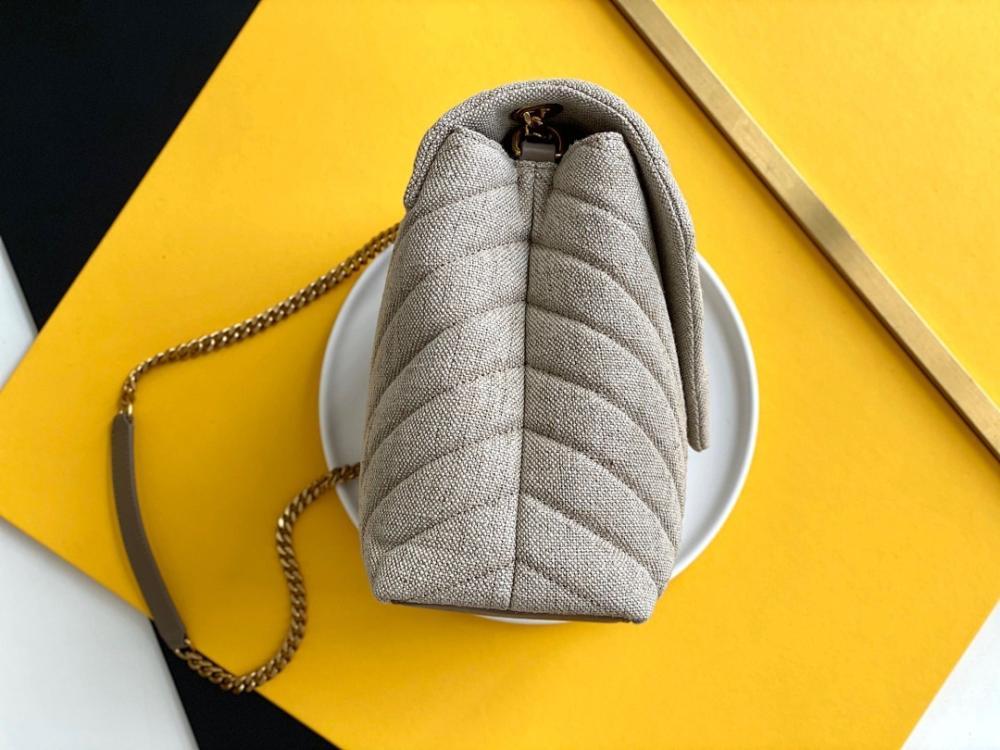 Modern Luxury Beige Leather Crossbody Bag