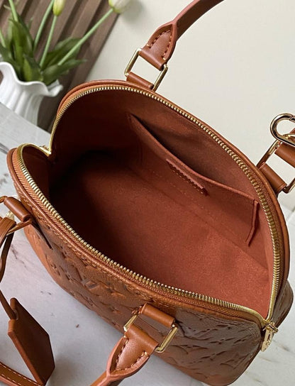 Alma Gold Leather Tote Bag