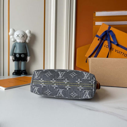 Speedy Denim Top Handle Bag