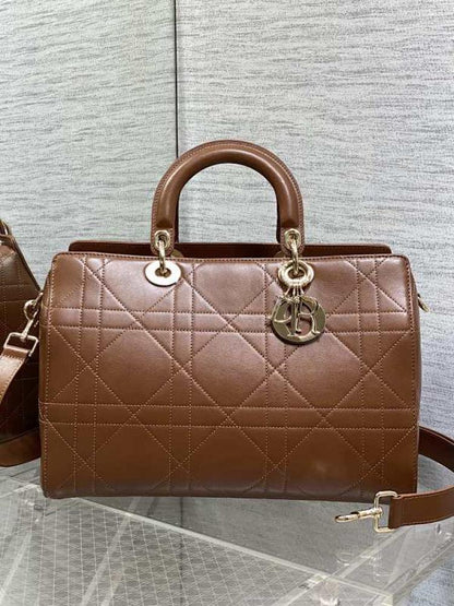 Leather Top Handle Bag