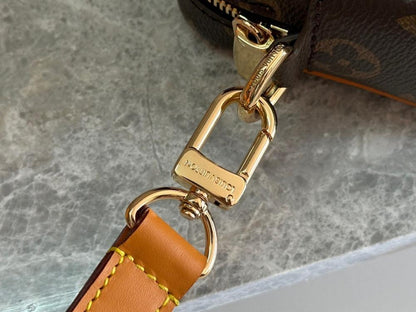 Alma Monogram Leather Crossbody Bag