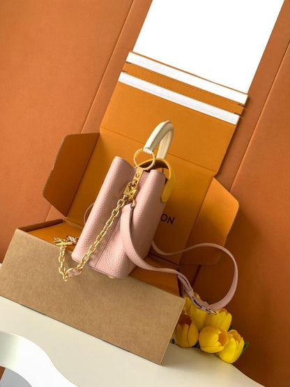Gold Top Handle Bag