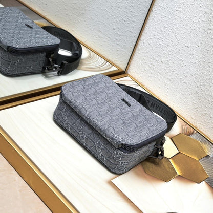 Alma Denim Top Handle Bag
