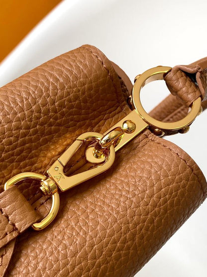 Monogram Leather Shoulder Bag