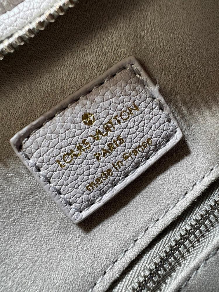 Elegant Refined Monogram Leather Top Handle Bag